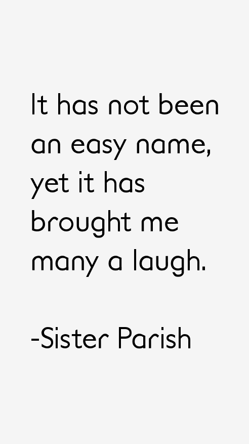 Sister Parish Quotes