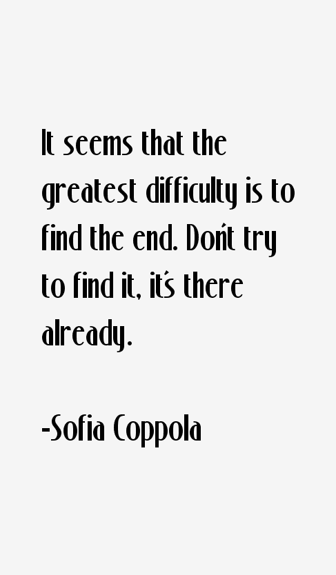 Sofia Coppola Quotes