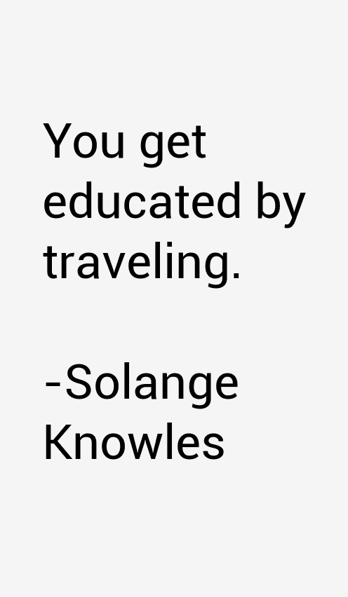 Solange Knowles Quotes