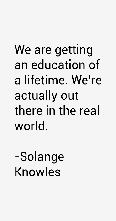 Solange Knowles Quotes