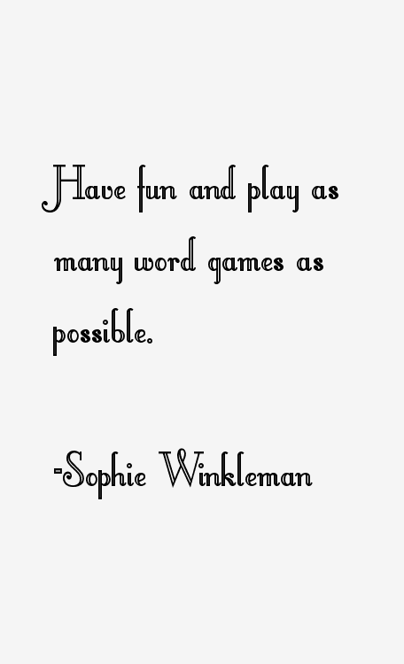 Sophie Winkleman Quotes