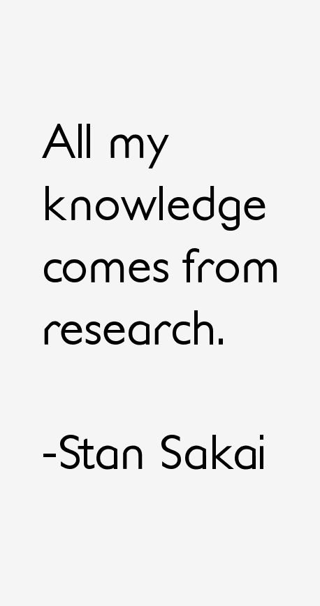Stan Sakai Quotes