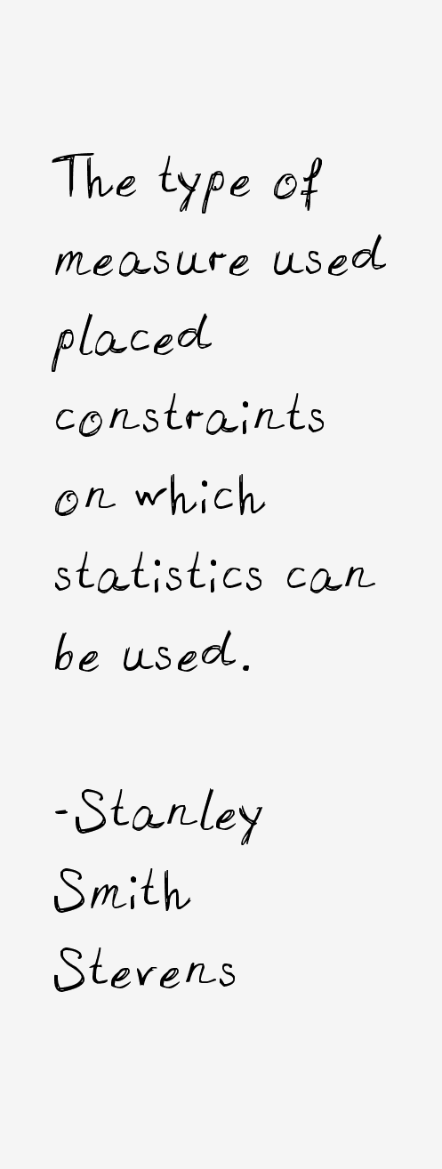 Stanley Smith Stevens Quotes