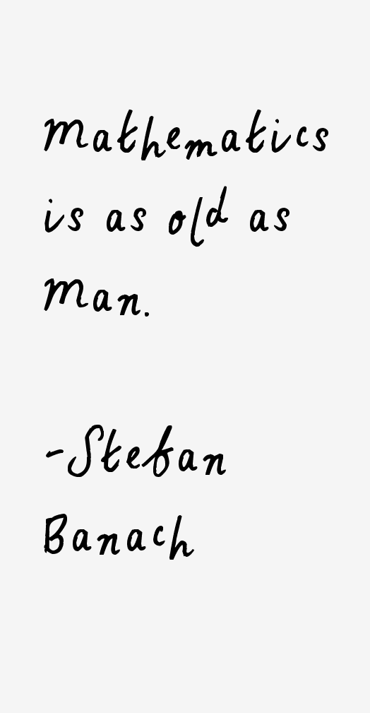 Stefan Banach Quotes