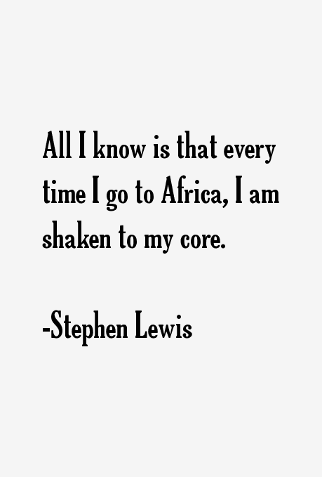 Stephen Lewis Quotes
