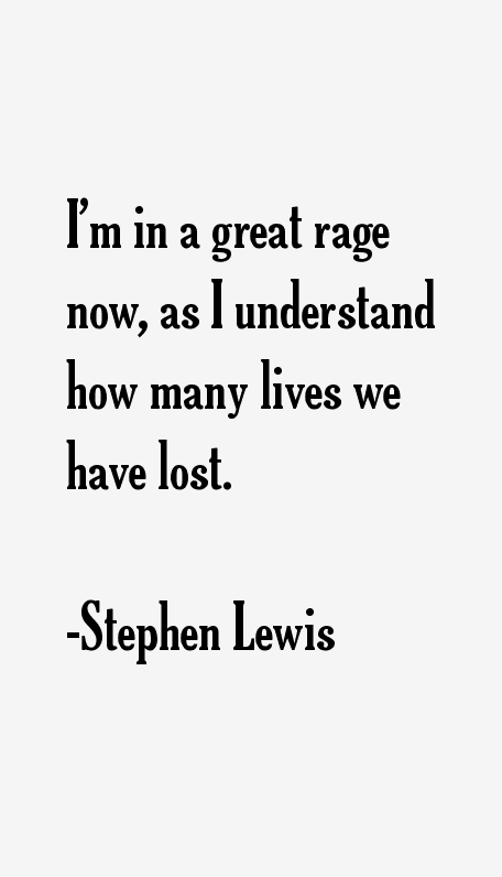 Stephen Lewis Quotes