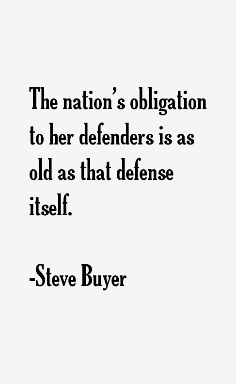 Steve Buyer Quotes
