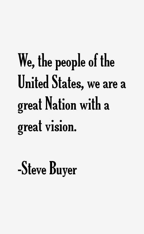 Steve Buyer Quotes