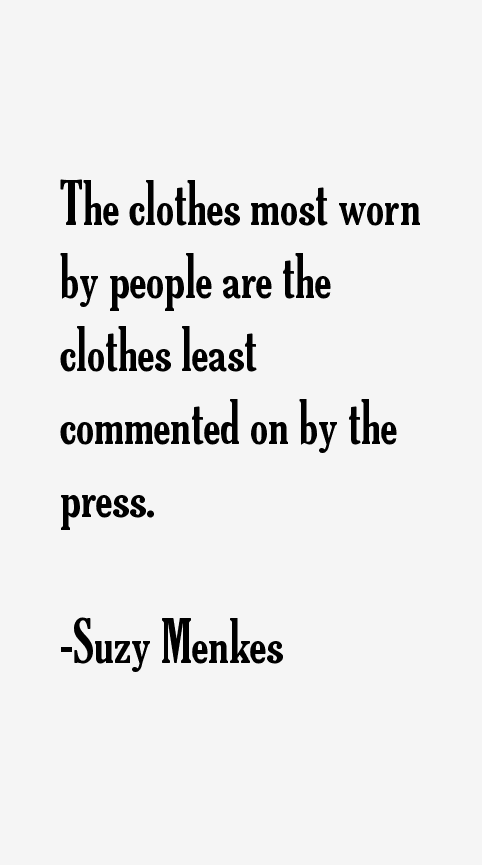 Suzy Menkes Quotes