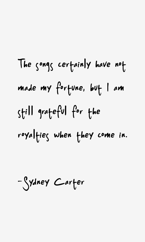Sydney Carter Quotes
