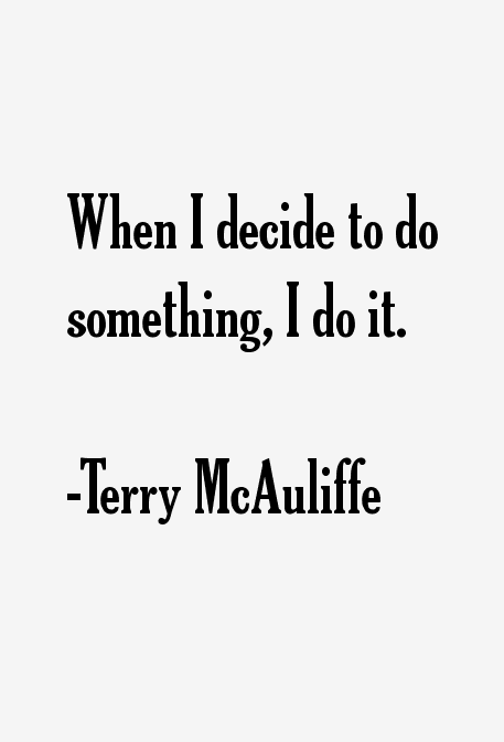 Terry McAuliffe Quotes