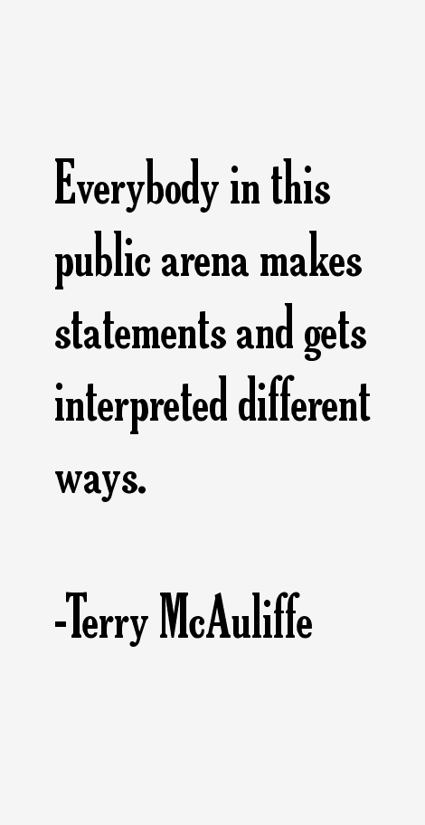 Terry McAuliffe Quotes