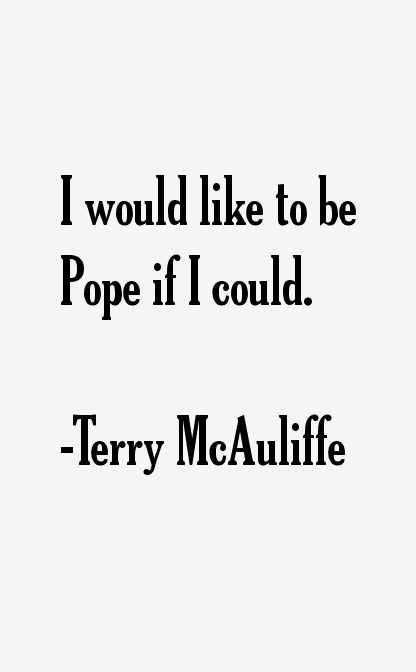 Terry McAuliffe Quotes