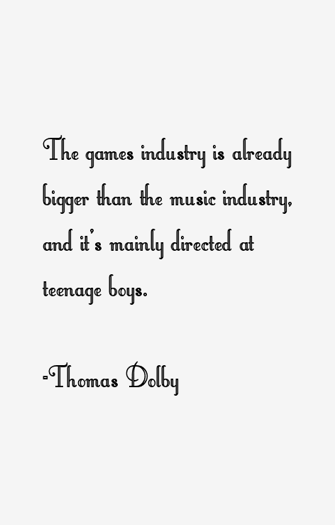 Thomas Dolby Quotes