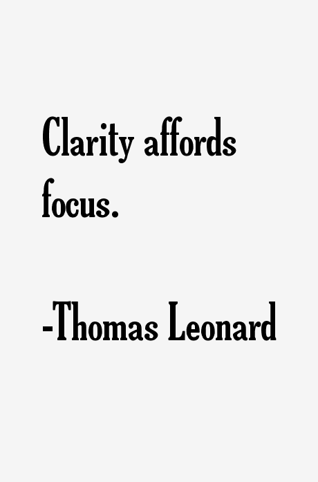 Thomas Leonard Quotes
