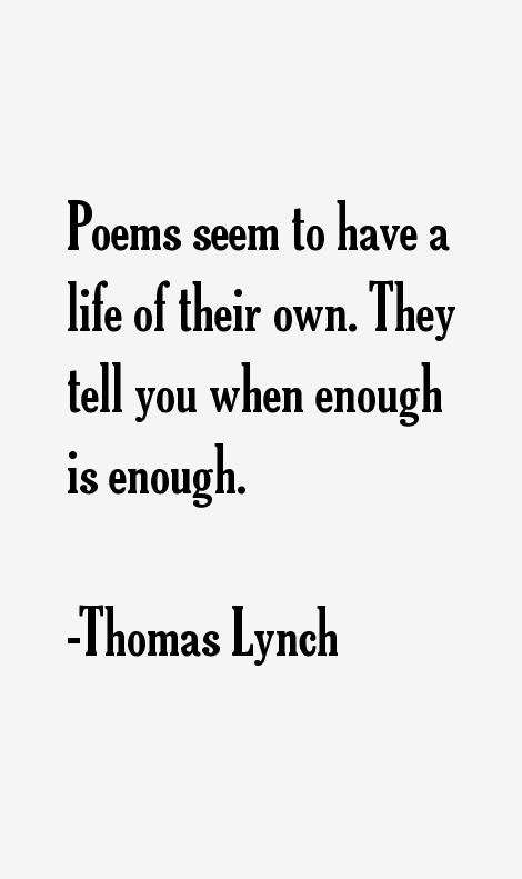 Thomas Lynch Quotes