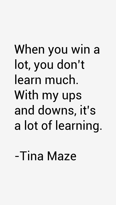 Tina Maze Quotes