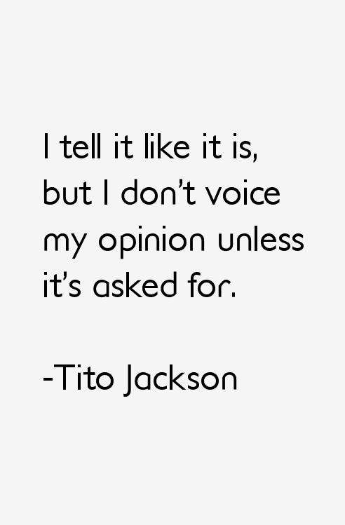 Tito Jackson Quotes