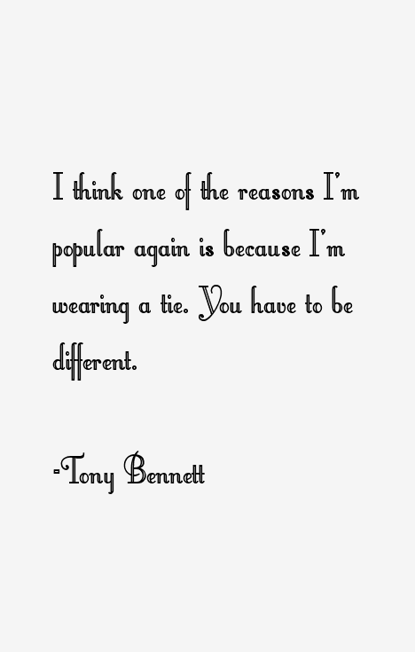 Tony Bennett Quotes
