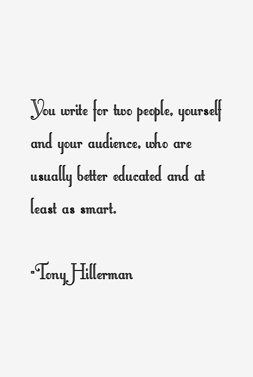 Tony Hillerman Quotes