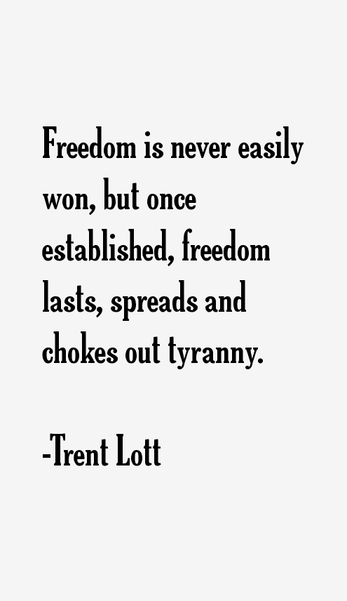Trent Lott Quotes