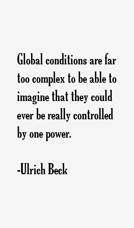 Ulrich Beck Quotes