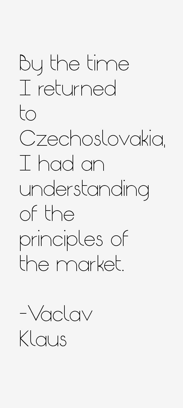 Vaclav Klaus Quotes