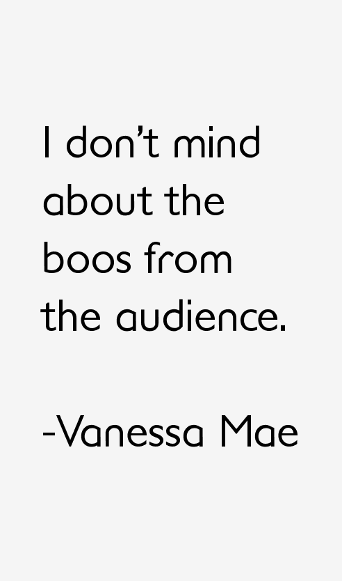 Vanessa Mae Quotes