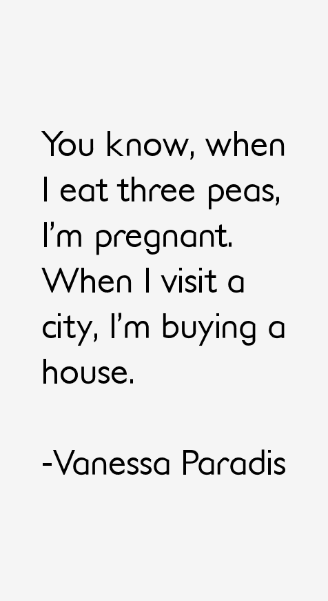 Vanessa Paradis Quotes