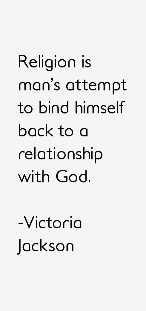 Victoria Jackson Quotes