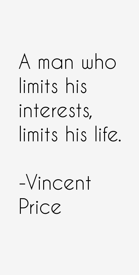 Vincent Price Quotes