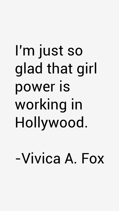 Vivica A. Fox Quotes