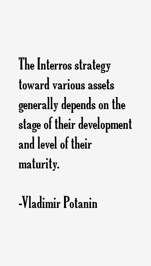 Vladimir Potanin Quotes