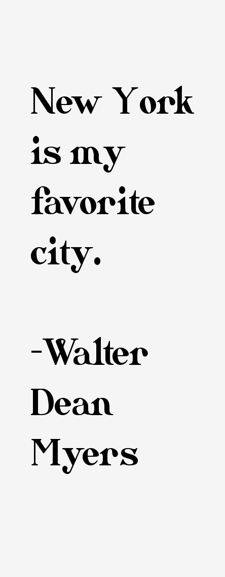 Walter Dean Myers Quotes