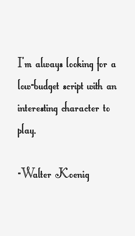 Walter Koenig Quotes
