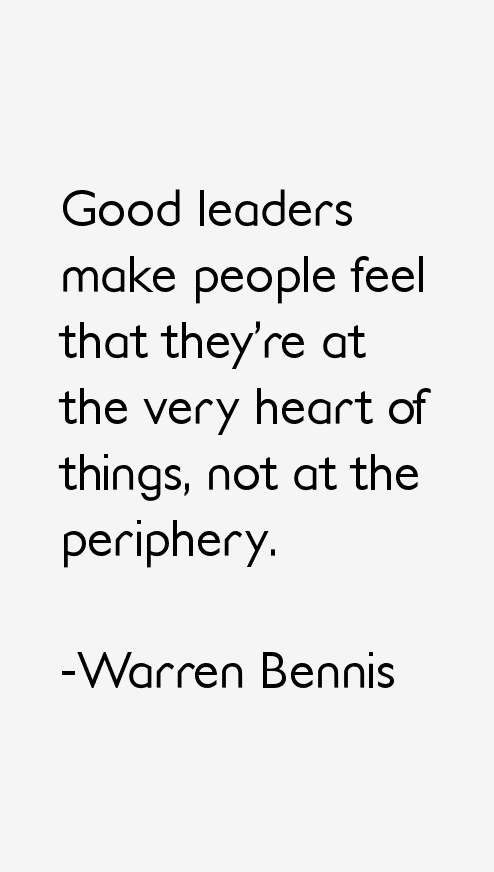 Warren Bennis Quotes