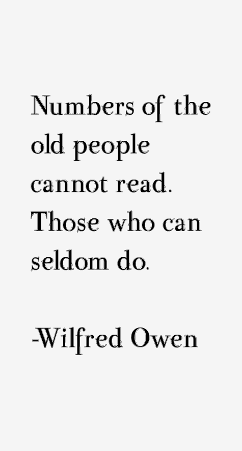 Wilfred Owen Quotes