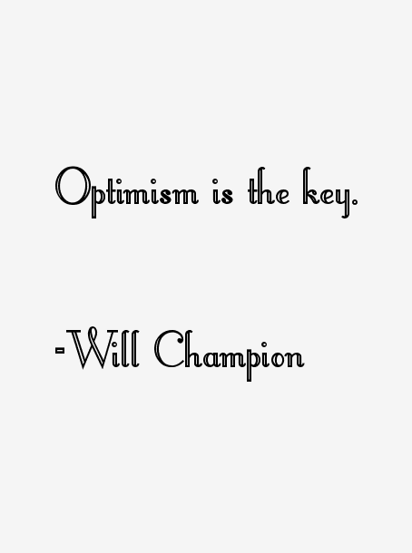 Will Champion Quotes