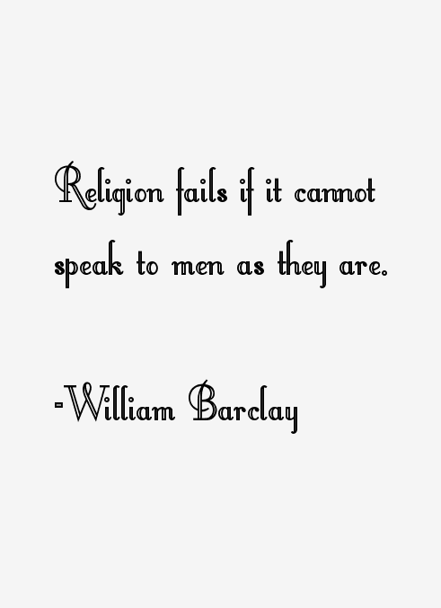 William Barclay Quotes