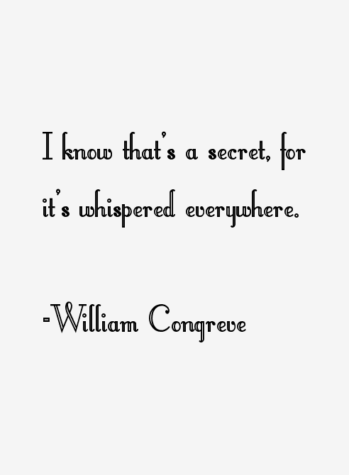 William Congreve Quotes