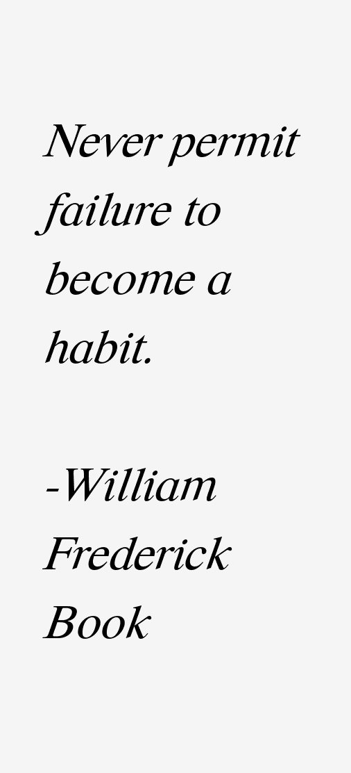 William Frederick Book Quotes
