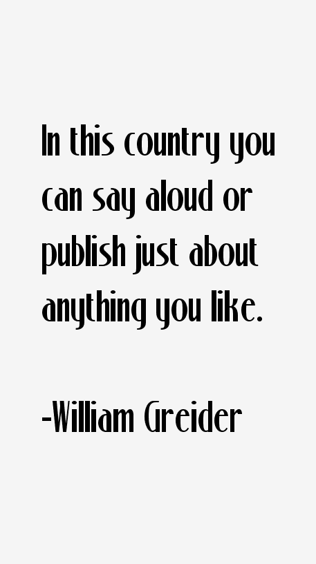 William Greider Quotes