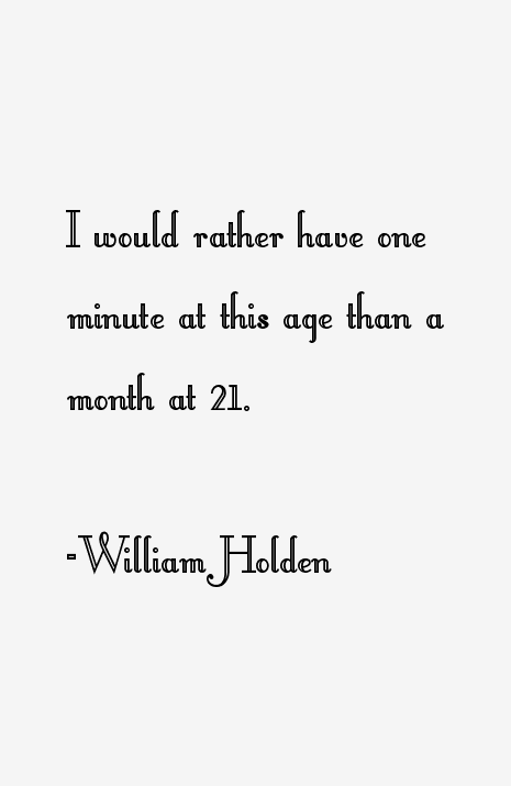 William Holden Quotes