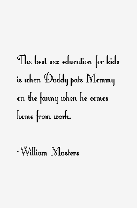 William Masters Quotes