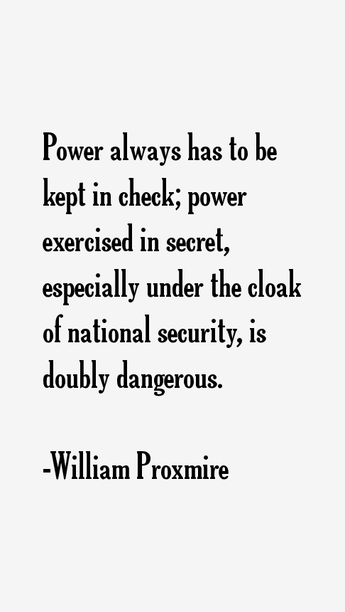 William Proxmire Quotes