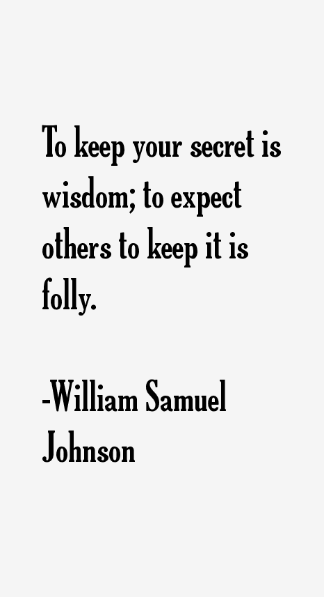 William Samuel Johnson Quotes