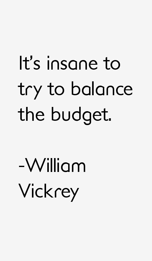 William Vickrey Quotes