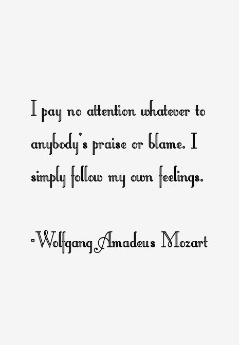 Wolfgang Amadeus Mozart Quotes