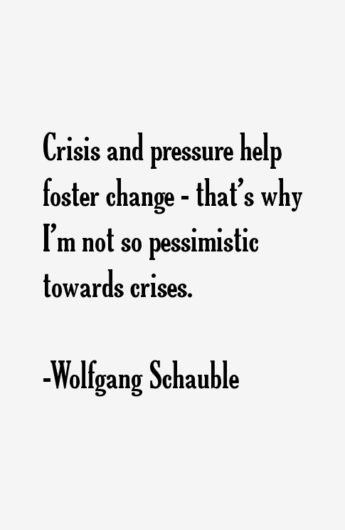 Wolfgang Schauble Quotes