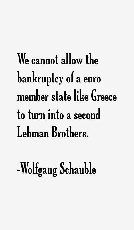 Wolfgang Schauble Quotes